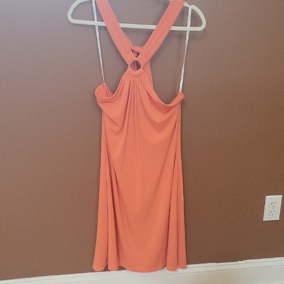Calvin Klein Orange Halter Sundress - Picture 1 of 2